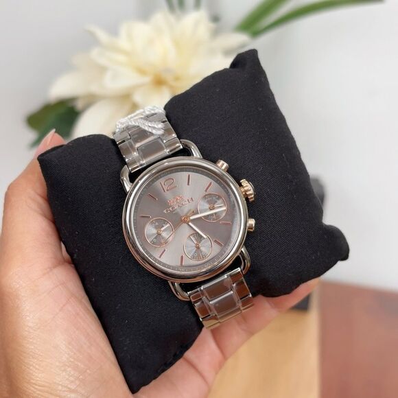 NWT Coach Delancey Sport Grey‎ Dial Watch 14502841 - Picture 2 of 6
